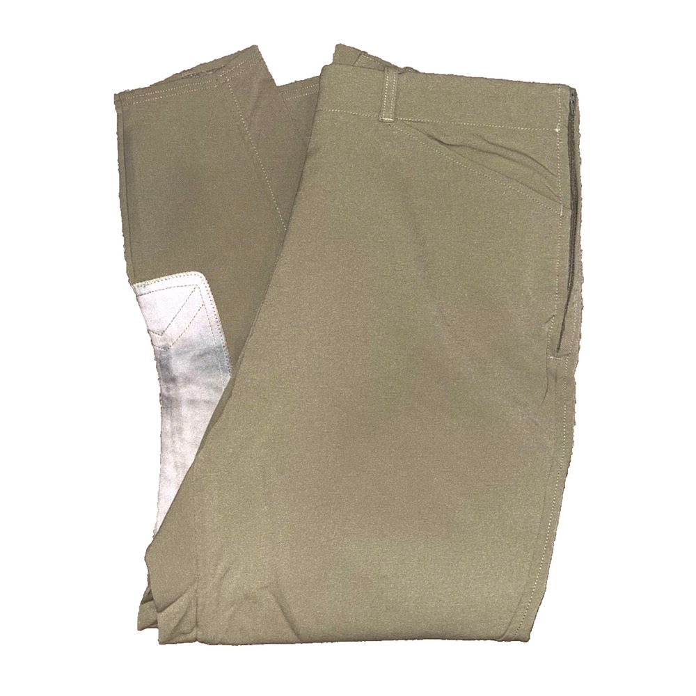Ariat Pro Series Women’s Riding Breeches 36R 36x26 Beige Side Zip Equestrian - Picture 10 of 12